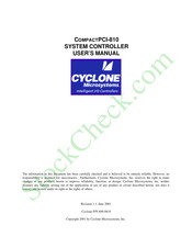 CyClone COMPACTPCI-810 User Manual