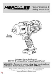 Hercules HCB85B Owner's Manual & Safety Instructions