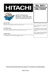Hitachi CML155XW Service Manual