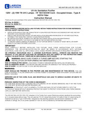 Larson Electronics IND-AHF-BX-UVC-R2-120V-15C Instruction Manual