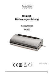 CASO DESIGN VC100 Original Operating Manual