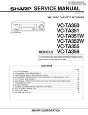 Sharp VC-TA355 Service Manual