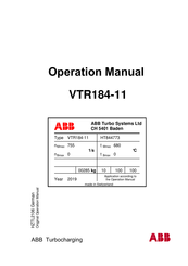 ABB VTR184-11 Operation Manual