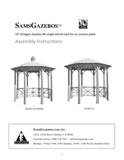 SAMSGAZEBOS 10-OCT-A-CUPOLA Assembly Instructions Manual