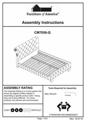 Furniture of America CM7056-CK Assembly Instructions Manual