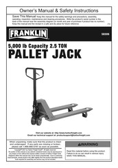 Franklin 58306 Owner's Manual & Safety Instructions