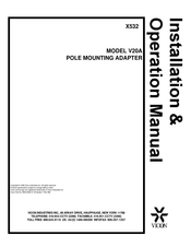 Vicon V20A Installation & Operation Manual