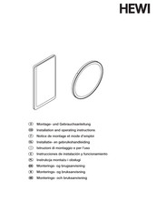 Hewi M9500 Installation And Operating Instructions Manual