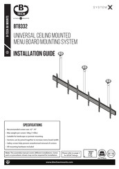B-Tech SYSTEM X BT8332 Installation Manual