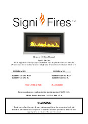 Signi Fires ELEMENT 120 LPG WAF User Manual