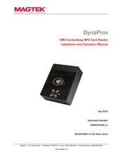 Magtek DynaProx Installation And Operation Manual