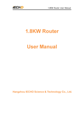IECHO 1.8KW Router User Manual