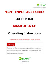 IEMAI HIGH-TEMPERATURE Series Operating Instructions Manual