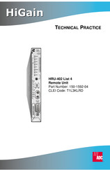 Adc HiGain HRU-402 Manual