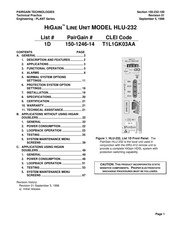 PairGain HIGAIN HLU-232 Manual