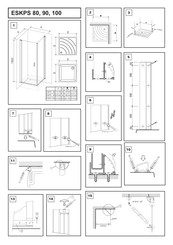 RAVAK ELEGANCE ESKPS 100 Installation Instructions Manual