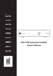 JBL Synthesis SDA-1700 Owner's Manual