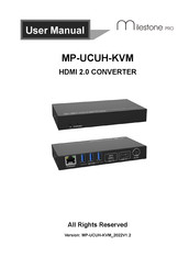 Milestone pro MP-UCUH-KVM User Manual