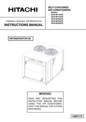 Hitachi RUA-NP25ATS Instruction Manual