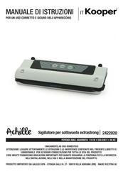 Kooper Achille User Instructions