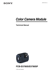Sony FCB-EX780S Technical Manual
