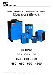 omi ED225 HP45 Operator's Manual
