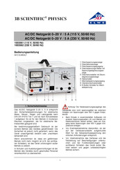 3B SCIENTIFIC PHYSICS 1003562 Instruction Sheet