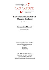 Sensotec Rapidox R1100ZR3-H-OL Instruction Manual