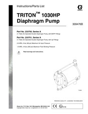 Graco TRITON 1030HP Instructions-Parts List Manual