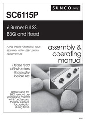Sunco living SC6115P Assembly & Operating Manual