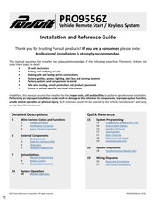 PURSUIT PRO9556Z Installation And Reference Manual