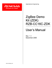 Renesas ZigBee Demo RZB-CC16C-ZDK User Manual