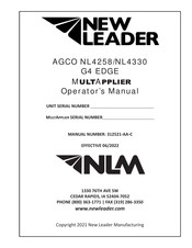 New Leader NL4560 G4 EDGE Operator's Manual