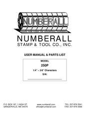 Numberall 250P Manual