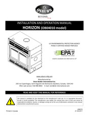 Osburn OB04011 Installation And Operation Manual
