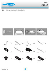 Prorack K1013 Fitting Instructions Manual