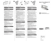 Bose SoundDock XT Quick Start Manual