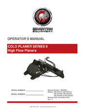 Spartan Equipment COLD PLANER III Series Operator's Manual
