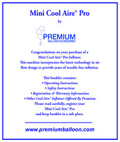 pba Mini Cool Aire Pro Manual