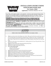 Warn 80540 Installation Instructions Manual