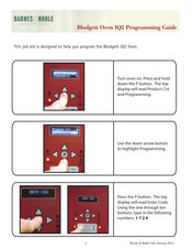 Blodgett IQ2 Programming Manual