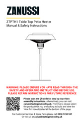 Zanussi ZTPTH1 Manual & Safety Instructions