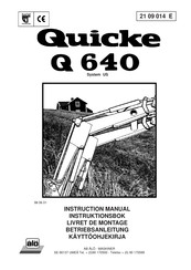 Quicke Q 640 Instruction Manual