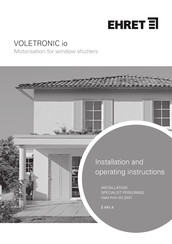 EHRET Voletronic io Installation And Operating Instructions Manual