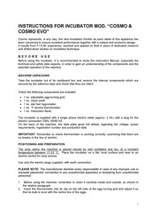 Fiem COSMO Instructions Manual