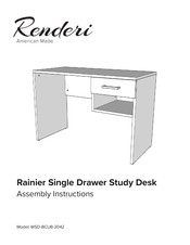 Renderi Rainier WSD-BCUB-2042 Assembly Instructions Manual