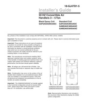 Trane GAM2A0C60S5ASC Installer's Manual