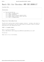 DFRobot ROB0117 Quick Start Manual