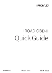 JAEWONCNC IROAD OBD-II Quick Manual