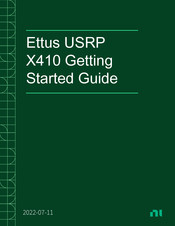 ettus USRP X410 Getting Started Manual